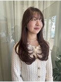 レイヤーカット×顔周りカット×ワンカール巻き