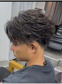 梅田メンズニュアンスパーマフェザーパーマセンターパート