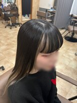 テーラヘアー 袖ヶ浦2号店(TELA HAIR)&nbsp;【前髪も】インナーブリーチミルクティーグレージュカラー