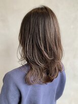 フラッグ(flag)&nbsp;30代40代髪質改善◎暗髪アッシュブラウン×透明感セミロング