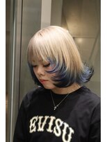 アンブル リュクス 池袋(amble luxe) エンドルーツネイビーフレアボブ