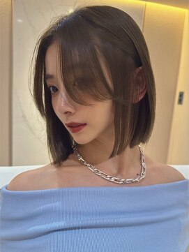 サンド ミュウ 横浜店(sand mieu) タッセルボブ/顔周りレイヤー/髪質改善/艶髪縮毛矯正