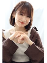 ヘアリゾート バレンタイン(hair+resort valentine)&nbsp;シースルーバング×小顔ミニボブ