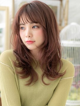 カバーヘア ブリス 戸田公園西口店(COVER HAIR bliss) ミルクティーピンクミディアムウルフTb3戸田公園20代30代40代