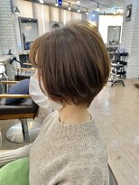 ニューモヘアー 立川(Pneumo hair) アッシュベージュ×ショートボブ