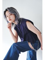 ヘアサロン ガリカ 表参道(hair salon Gallica) 【河原塚七海】デザインカラー/シルバーアッシュ/ウルフボブ