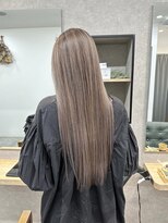 リベストバイジェービー 稲毛(li best. byjb)&nbsp;グレーベージュ/レイヤーロング/アッシュカラー/黒髪【稲毛】