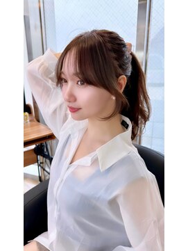 アリスバイアフロート 自由が丘(ALICe by AFLOAT) 結んでも可愛い顔周りカット