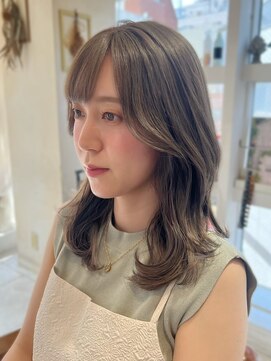 ラボヌールヘアーリアン 川越店(La Bonheur hair Lien) オリーブベージュ/ダブルカラー