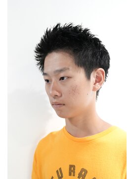 ルックグッドストア タカラヅカ(LOOK GOOD STORE TAKARAZUKA) メンズカットアップバングダークアッシュベリーショート0905