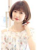 【 Ｉ. 】30代からのナチュラル前下がりショートボブ　川口