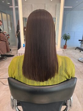 アールヘアーデザイン 千種(r hair design) サラツヤロングベージュカラーブリーチしない透明感カラー