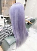 ブルーカラー　パープルアッシュ　バイオレットグレージュ