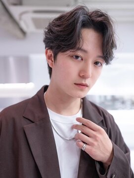 ブエナビスタ(BUENA VISTA) ニュアンスパーマ/メンズマッシュ/ダークアッシュ