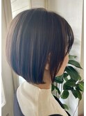コンパクト耳掛けショートボブ丸みショート梅ヶ丘