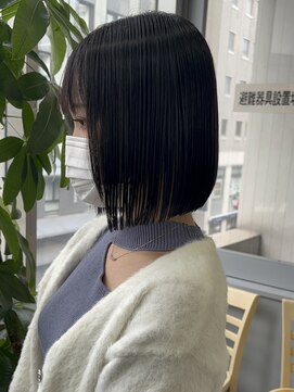 コード 四条河原町駅店(CHORD) 縮毛矯正/切りっぱなしボブ/京都三条河原町