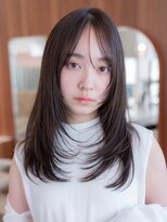 レイヤーカット/韓国ヘア/小顔/20代30代/大人かわいい/前髪