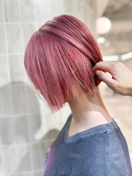 エルサリープアネックス 神戸三宮(Elsaleap annex) 【annex藤川】タッセルボブ×ハイトーンピンク