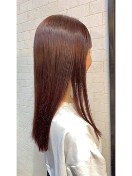 バトン(baton) レッドブラウン×ツヤロング