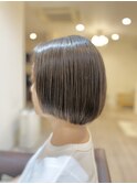 大人の艶感ストレートボブ /ヘッドスパ/白髪ぼかし/髪質改善