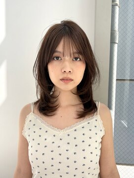 ソト 銀座(soto.) ミディアムヘア/暗めカラー/デザインカラー/レイヤーカット/銀座