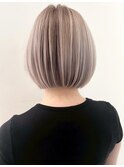 高崎髪質改善白髪ぼかしハイライトショートボブカット30代40代