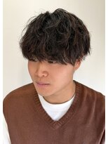 ネクストフォーヘアー(NEXT for hair)&nbsp;シャドウパーマ 黒髪 マッシュ