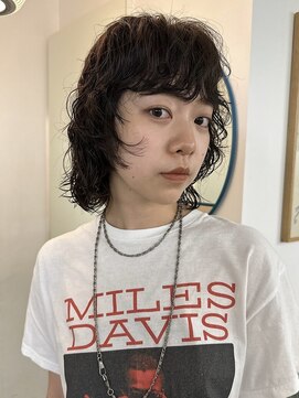 tohka レイヤーボブ/くせ毛風パーマ/クリームパーマ