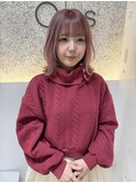 ☆色持ち抜群!ピンクベージュレイヤーボブ