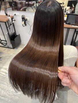 アディクト イースト 東陽町東口(addict EAST) うねりを抑える縮毛矯正＿ダークブラウン＿ロング［東陽町駅］