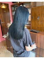 グート ヘアーメイク(gut HAIR MAKE) ネイビーブルー!
