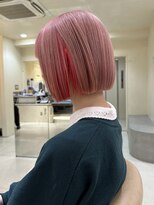 ニコトウキョウ 新宿(nico TOKYO) 20代30代切りっぱなしボブタッセルボブ顔周りレイヤーオリーブ