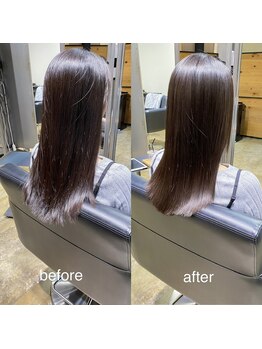 ヘアサロン ピース(hair salon PIECE)の写真/【野々市】髪へのダメージを最小限に抑えた、柔らかい手触りのストレートヘアで誰もが憧れる美髪に♪