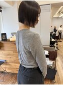 ミニボブ×髪質改善ストレート