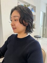 オン キャナルシティ博多前店(on)&nbsp;【晴音】ボリュームパーマ/ショートウルフ//パーマ/30代