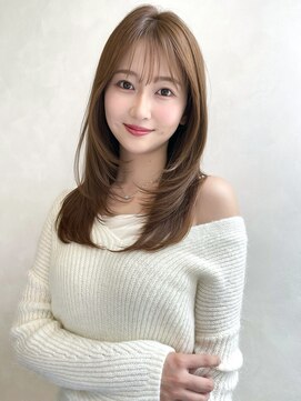 トゥルーズ 梅田茶屋町店(TLUUS) 【TLUUSミルクティープロンドワンホンレイヤーダークブルー】