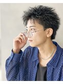 スパイキーショートシャドウパーマアクティブショート