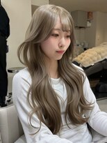 ミラ 新宿(MILA)&nbsp;ロングレイヤー×ミルクティーグレージュ