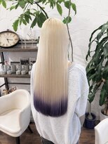 アン(Hair make un)&nbsp;ブロンド×エンドカラー/ブリーチ//髪質改善/韓国