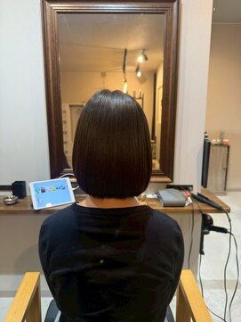 バディヘアーサロン(BUDDY HAIR SALON) 艶カラー×レイヤーカット韓国レイヤーショートボウブ
