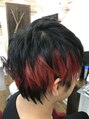 ヘア スタジオ クリブ 北千住(HAIR STUDIO CRIB) ツートンレッド