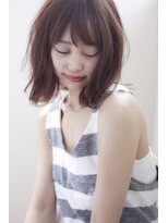 大人かわいいとろみミディアムエアリーマッシュウルフグレージュ