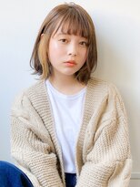 ネイヴィル オモテサンドウ(navile omotesando)&nbsp;☆大人かわいいインナーカラー小顔外ハネボブ☆20代30代40代