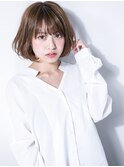 ハイライトカラーニュアンスカール小顔ボブv越谷20代30代40代