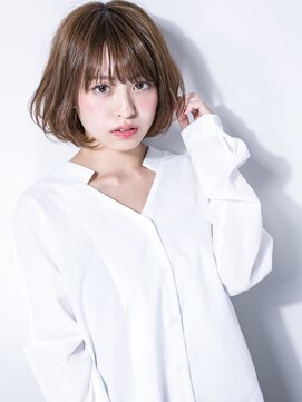 モッズヘア 越谷(mod's hair) ハイライトカラーニュアンスカール小顔ボブv越谷20代30代40代