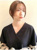 【表参道sheta中澤】マッシュショートフェザーバングミニボブ