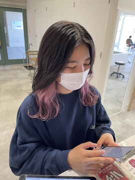 シェノン 武庫之荘(CHAINON) ピンクインナーカラー/ビタミンカラー/くびれヘア/マッシュ