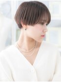 小顔透けバングナチュラルマッシュショートc5上尾20代30代40代