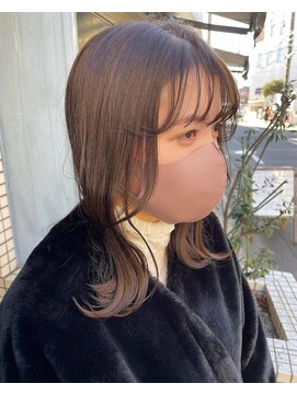 プレゼンス ネイヴィ(PRESENCE NAVY) くびれヘア/前髪サイドバング