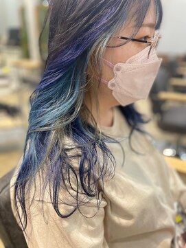 コニ(Coni) 【和田寧々】インナーカラー/Blue/ポケモンカラー